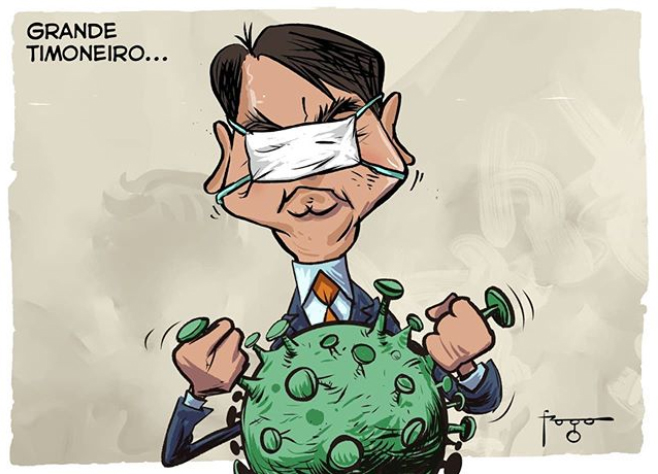 Melhores charges Bolsonaro x Covid 19