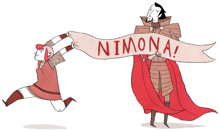 Nimona, Arte de Noelle Stevenson.