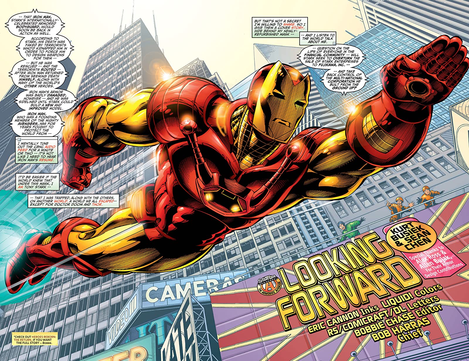 Capa de Homem de Ferro por Sean Chean